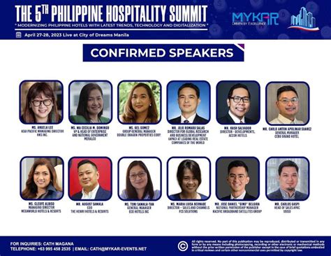 mykar events|The 5th Philippine Hospitality Summit .